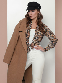 Рубашки MarSe модель marse-bluza-1810-bezhevj-leopard Фото