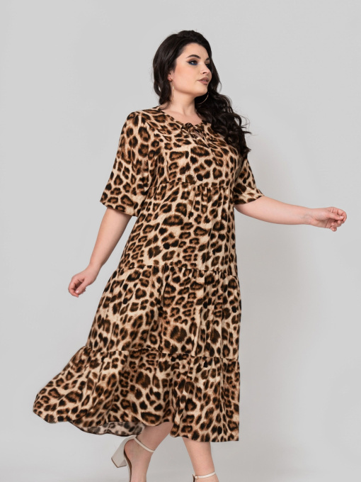Сукні All Posa модель ap102345p-leopard Фото