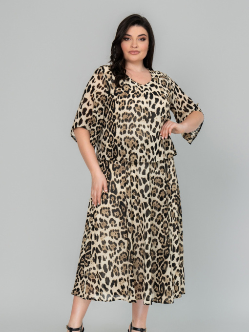 Сукні All Posa модель ap101866p-leopard Фото