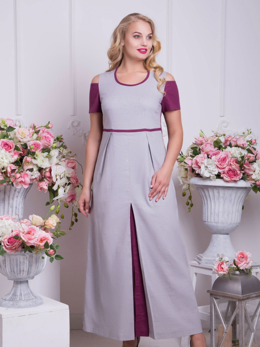 Платья All Posa модель ap4785p-srij-smuzhka Фото