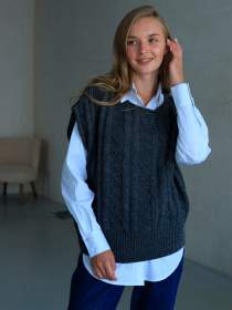 Свитры и кардиганы Nita модель zhilet-n2500-24-grafit Фото