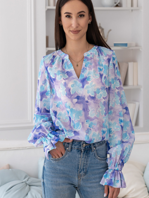 Сорочки RiMari модель 0324-blakitnij-print Фото