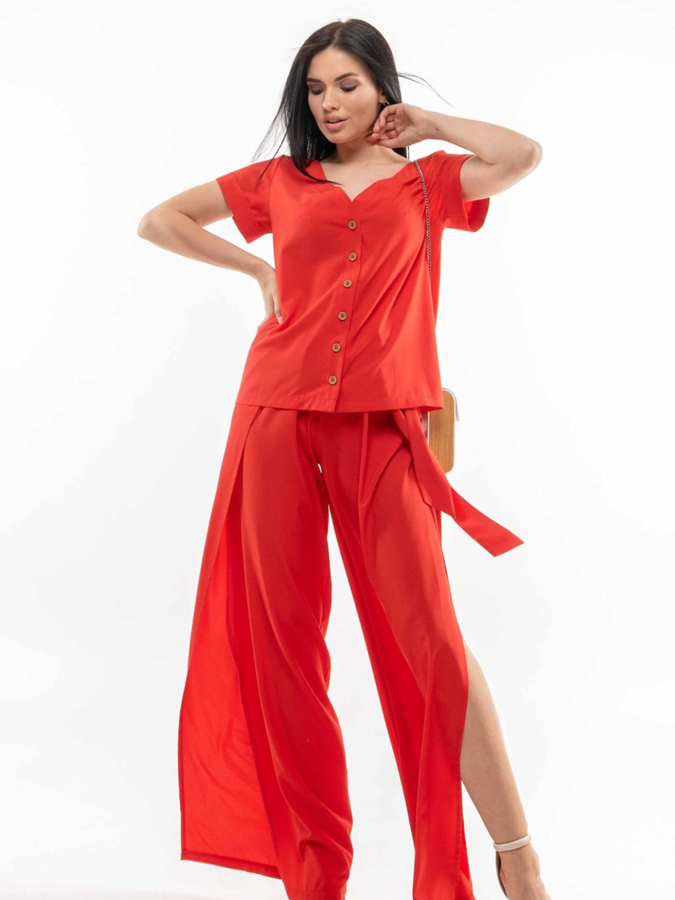 Штани RiMari модель 0521-chervonij Штани RiMari модель 0521-chervonij Фото