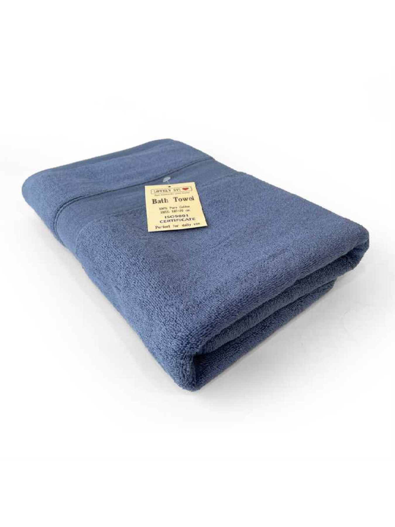 Полотенце Махровое Банное (Хлопок) Lovely Svi в подарочном пакете - 70 x140 см Синий Lovely Svi  модель 271022 Фото
