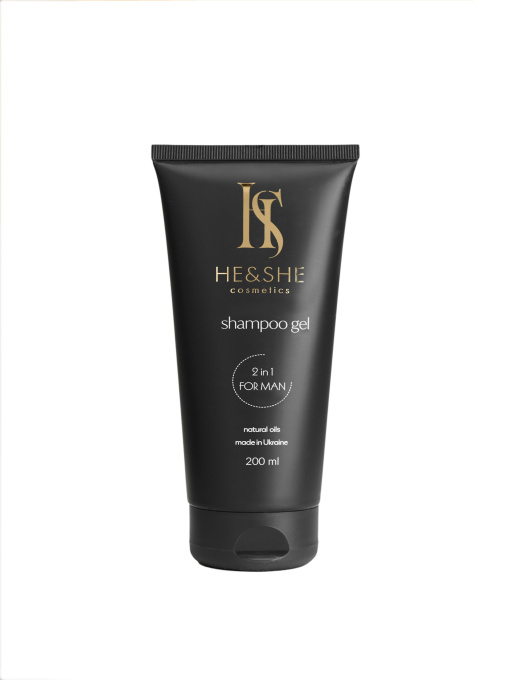 Чоловічий шампунь-гель 2в1 Шампунь He&She Cosmetics модель 01-0010 Фото