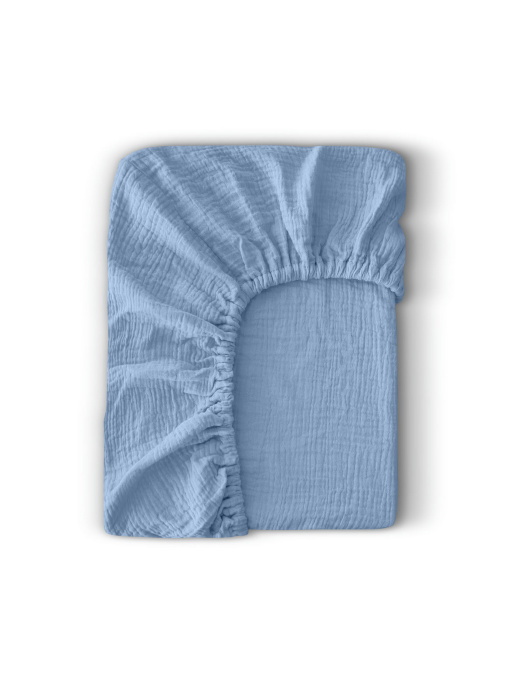 Простынь на резинке муслин MAYA Cosas модель 36MuslinFourLayer_Maya_60x120x12 Фото