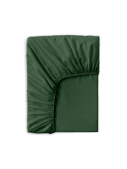 Простынь на резинке сатин GREEN Cosas модель 54Satin_Green_60x120x12 Фото