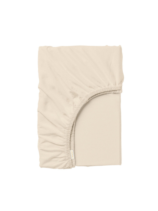 Простынь на резинке ранфорс BISCUIT Cosas модель Beige08_120x200x20 Фото
