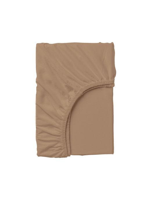 Простынь на резинке ранфорс RUM Cosas модель Brown14_120x200x20 Фото