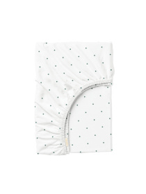 Простынь на резинке ранфорс MINI DOTS Cosas модель DropGreenWhite_120 Фото