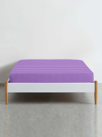 Простынь на резинке ранфорс DOTS Cosas модель DropViolet_100x200x20 Фото