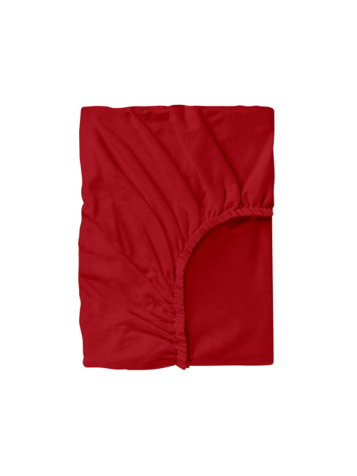 Простирадло на резинці фланель BURGUNDY Cosas модель Flannel_55Burgundy_60x120x12 Фото