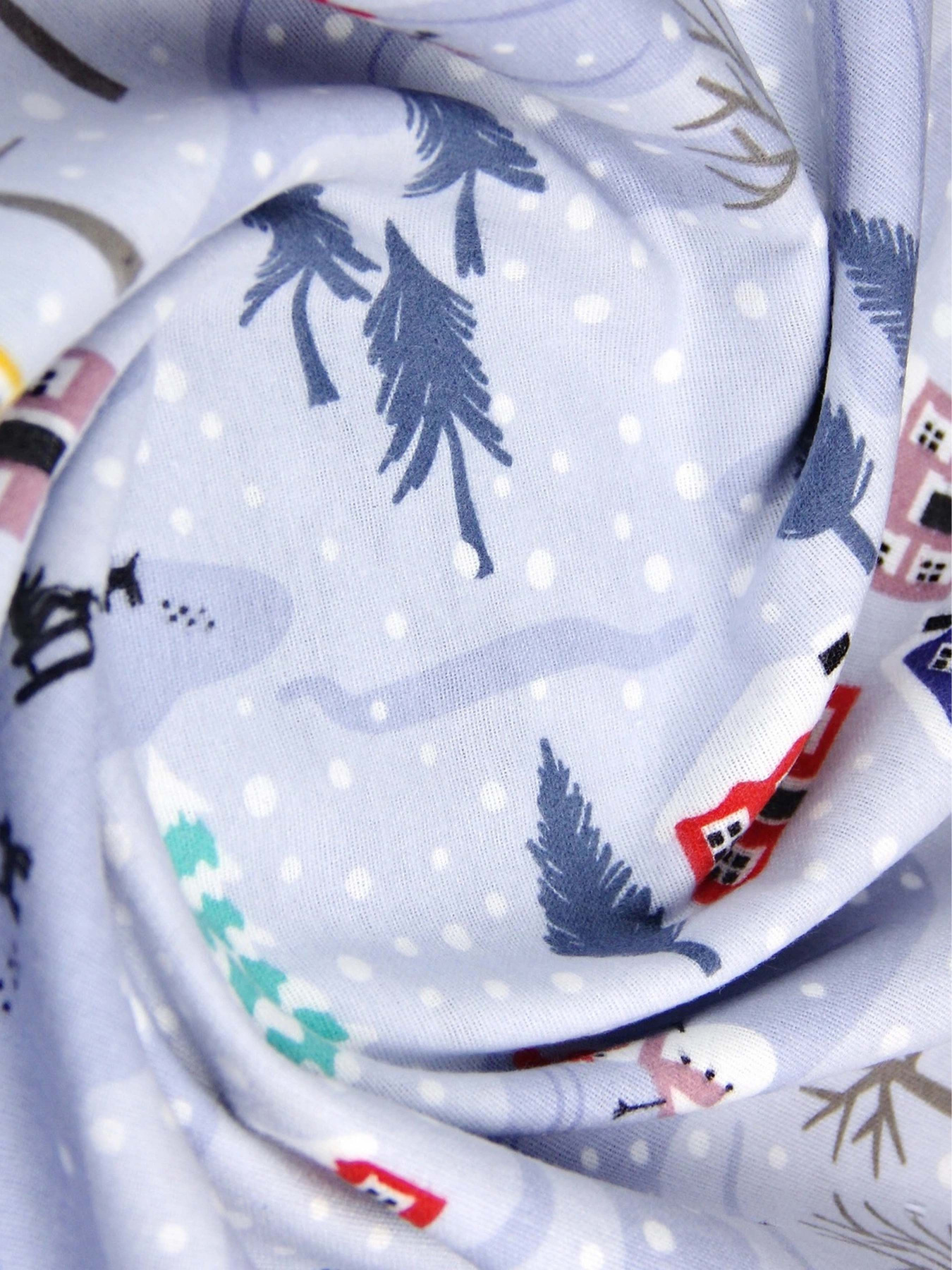 Простынь на резинке фланель SNOWMAN Cosas модель Flannel_Snowman_60x120x12 Фото