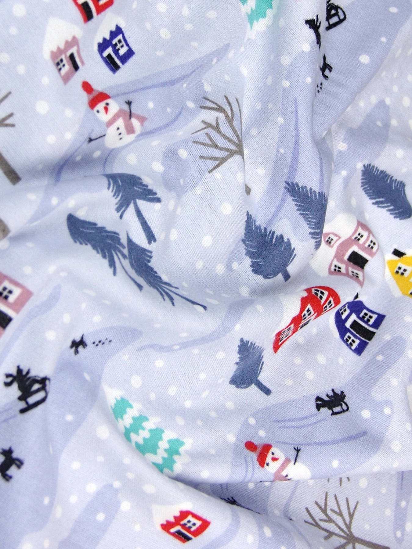 Простынь на резинке фланель SNOWMAN Cosas модель Flannel_Snowman_60x120x12 Фото