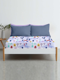 Простынь на резинке фланель SNOWMAN Cosas модель Flannel_Snowman_60x120x12 Фото