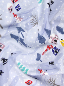 Простынь на резинке фланель SNOWMAN Cosas модель Flannel_Snowman_60x120x12 Фото