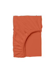 Простирадло на резинці ранфорс RUST Cosas модель Orange103_120x200x20 Фото