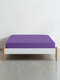 Простынь на резинке ранфорс LAVENDER Cosas модель PlumLight_100x200x20 Фото