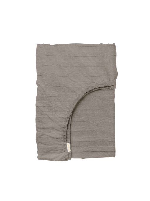 Простынь на резинке страйп сатин SAVANA Cosas модель StrSatin_54Savana_60х120х12 Фото