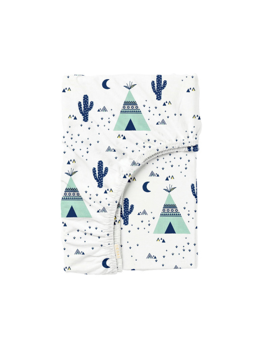 Простынь на резинке ранфорс WIGWAM CACTUS Cosas модель WigwamCactus_120 Фото