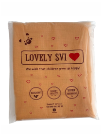 Плед Детский Хлопок Муслин - двухсторонний - Желтый Lovely Svi модель 301253 Фото