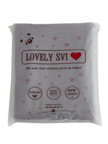 Плед Детский Хлопок Муслин - двухсторонний - Серый Lovely Svi модель 401250 Фото