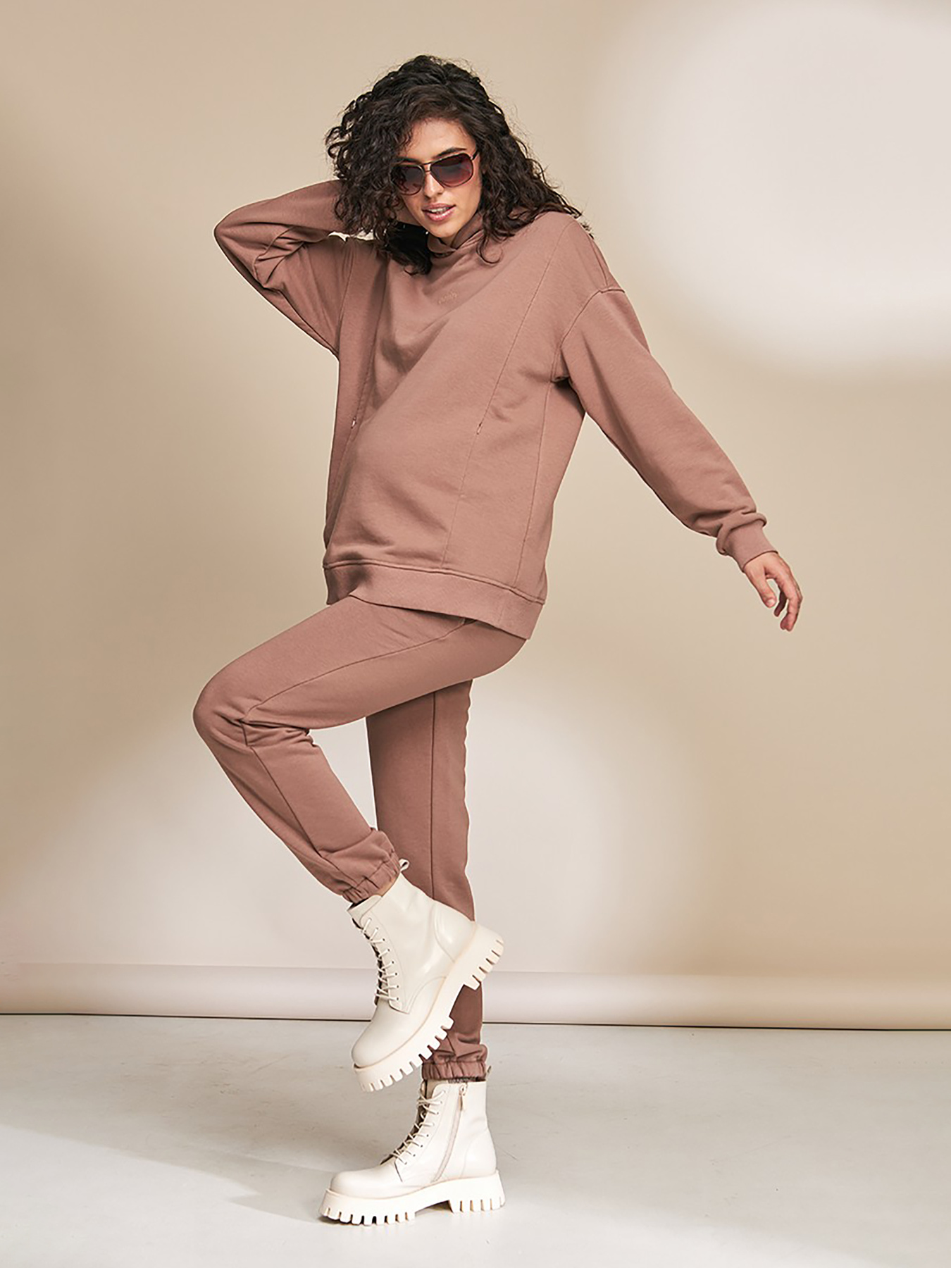 Штани Yula mama Berit модель BeritTR-33.012CappuccinoYLMMBRK Штани Yula mama Berit модель BeritTR-33.012CappuccinoYLMMBRK Фото