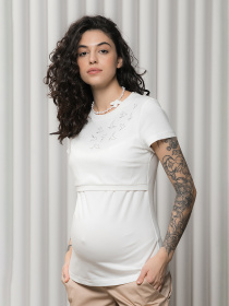 Футболки і поло Yula mama Romana модель RomanaNR-23.021WhiteYLMMTSH Фото