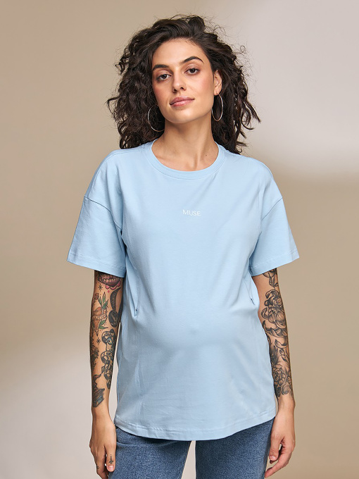 Футболки и поло Yula mama Muse модель MuseNR-33.013BlueLightYLMMTSH Фото