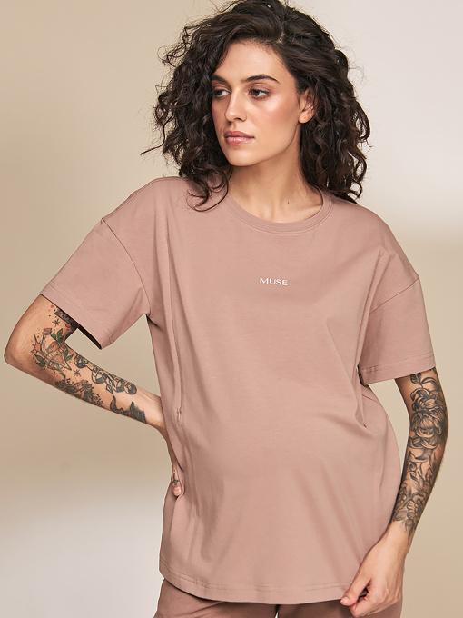 Футболки и поло Yula mama Muse модель MuseNR-33.011CappuccinoYLMMTSH Фото