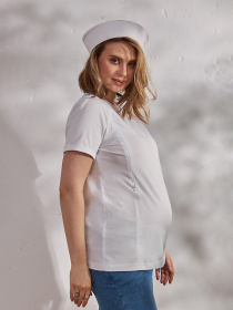 Футболки і поло Yula mama Una модель UnaNR-24.052WhiteYLMMTSH Фото