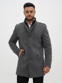 Пальто и плащи Trend Collection модель TC12825GreyPLTMN Фото