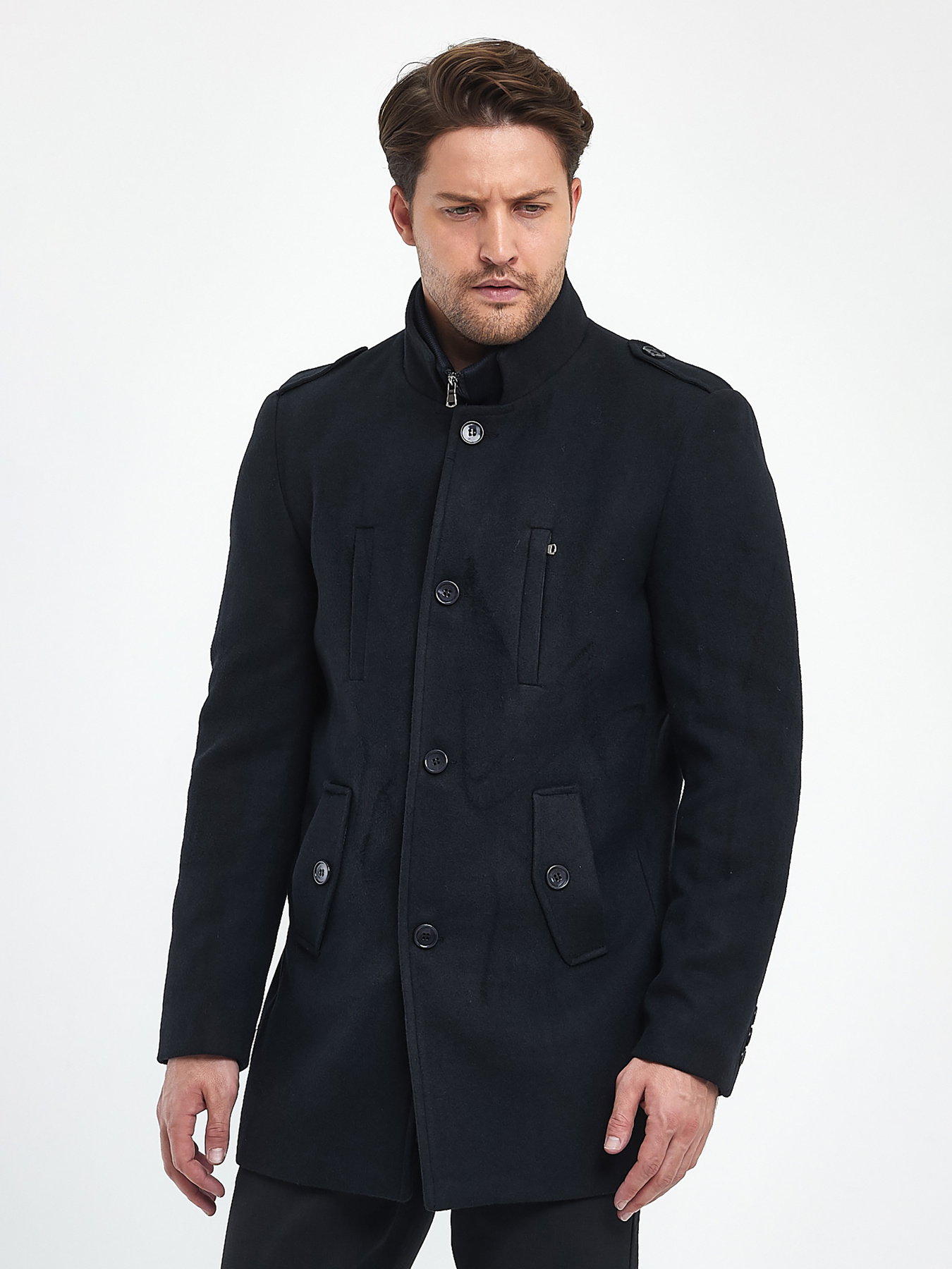Пальто и плащи Trend Collection модель TC9679DarkBluePLTMN Фото