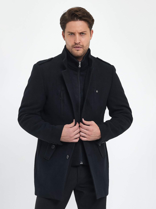Пальто и плащи Trend Collection модель TC9679DarkBluePLTMN Фото
