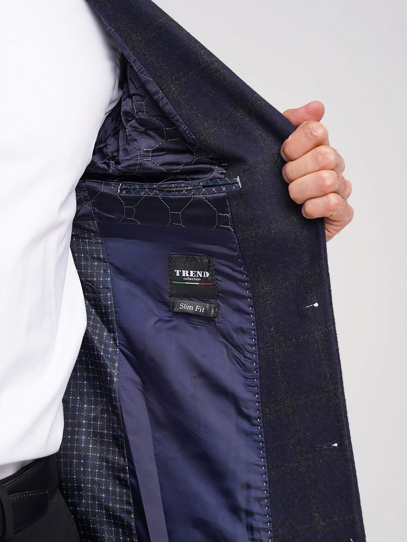 Пальто и плащи Trend Collection модель TC5554DarkBluePLTMN Фото