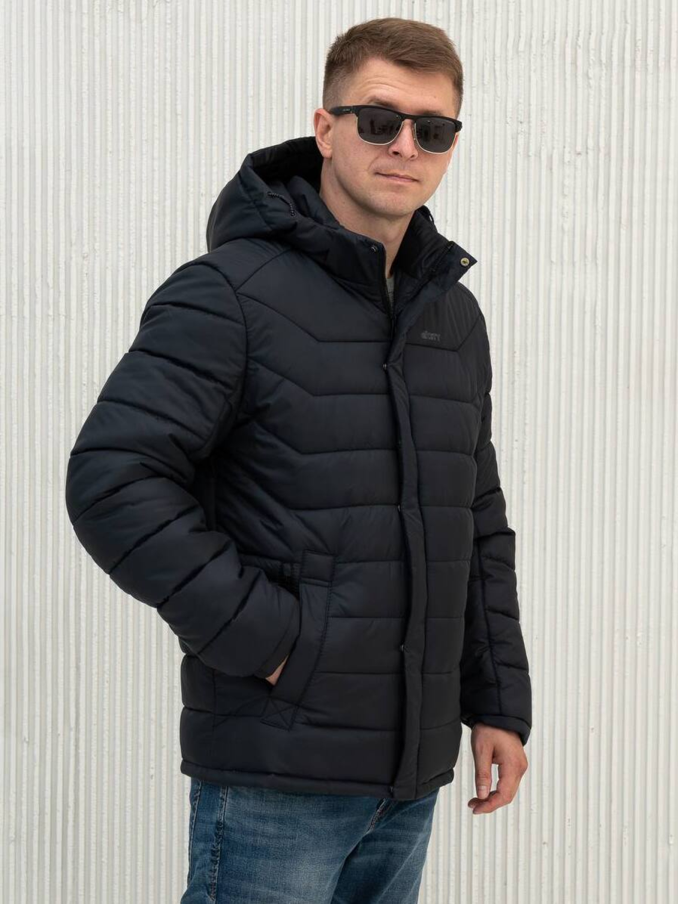 Куртки та дублянки City Fashion Classic модель 67-CFK-BLU Фото
