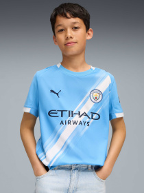 Футболки и поло PUMA Mcfc Home Jersey Replica Jr модель 780341 Фото