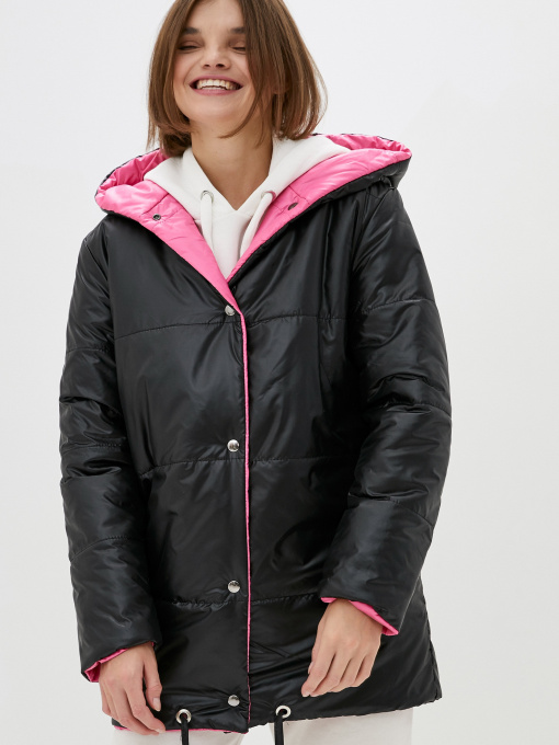 Куртки и дубленки ISSA Plus модель SA-31_blackraspberry Фото
