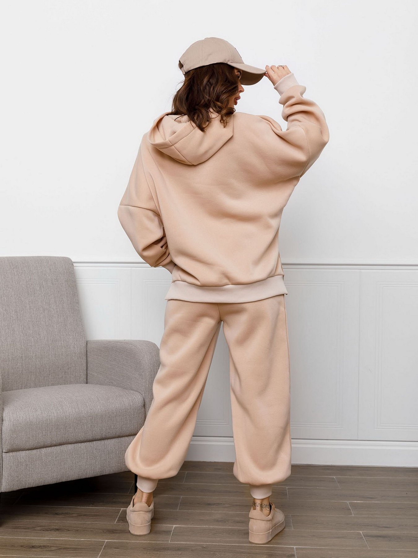 Костюми ISSA Plus модель 12305_beige Костюми ISSA Plus модель 12305_beige Фото