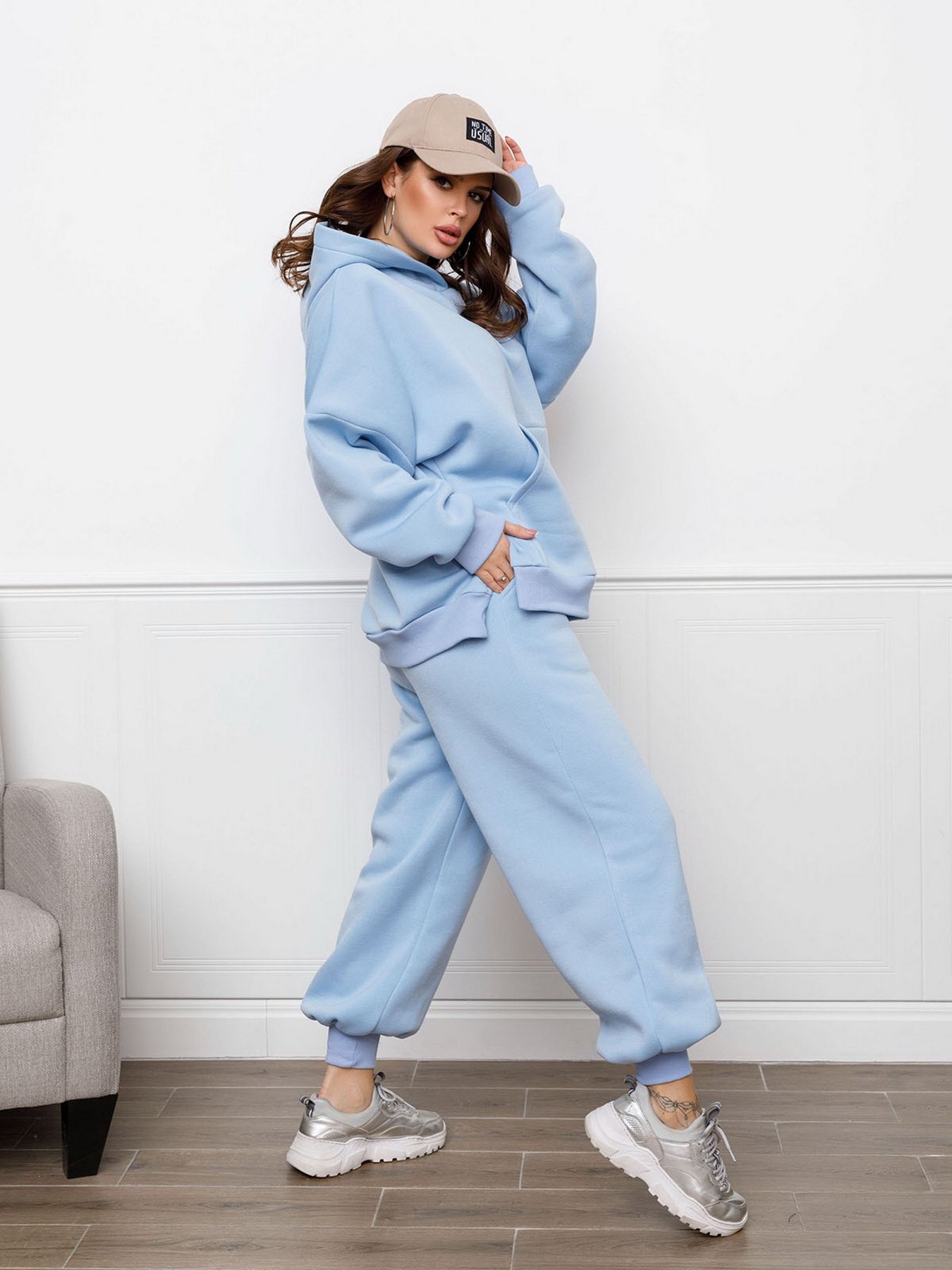 Костюми ISSA Plus модель 12305_blue Костюми ISSA Plus модель 12305_blue Фото