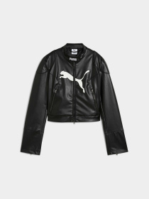 Куртки и дубленки PUMA Pleather Racer Jacket модель 632170 Фото