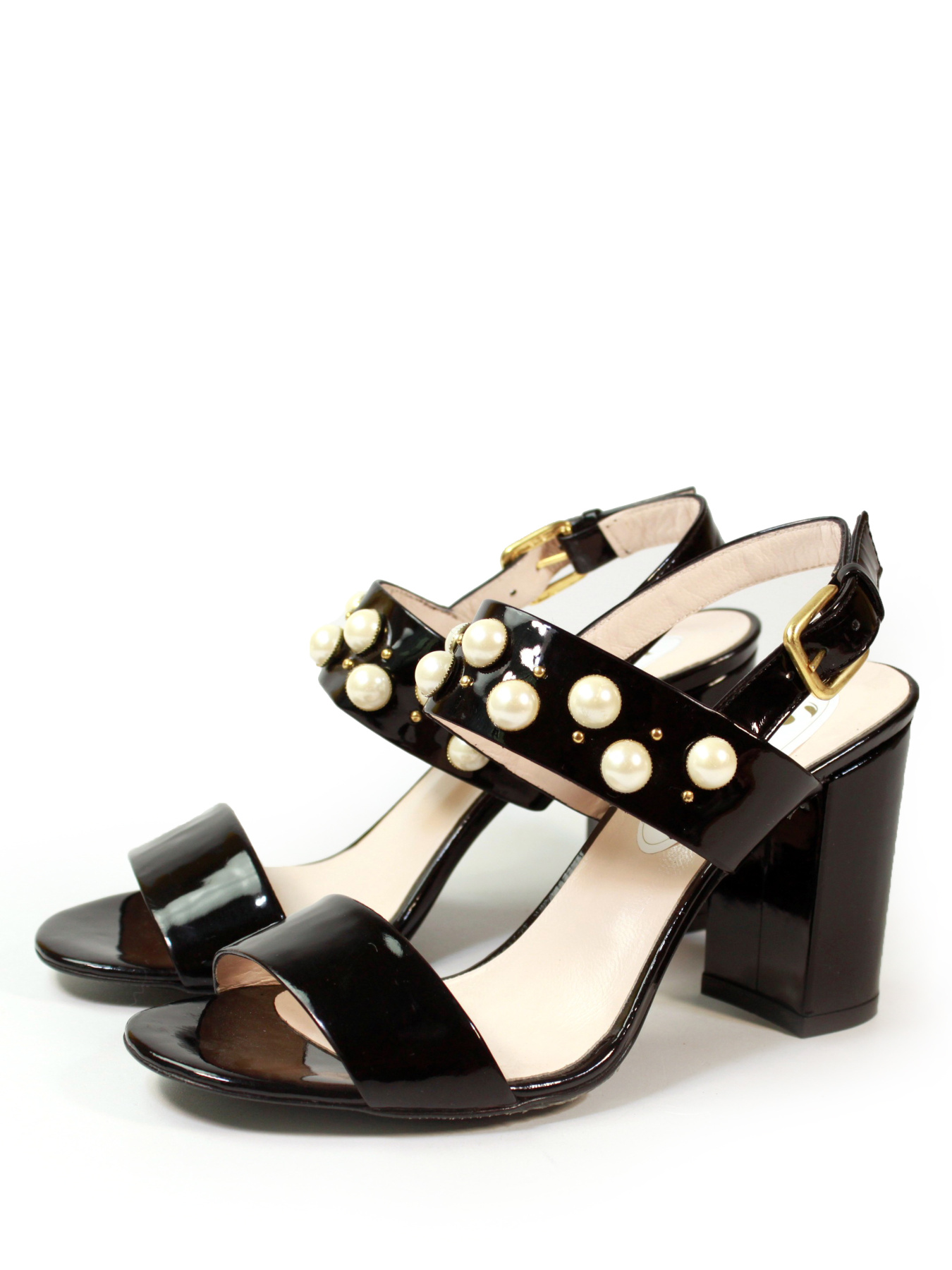 Босоніжки It-girl модель 4854-black-lak Фото