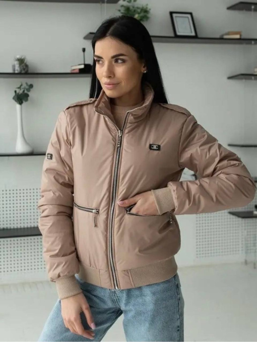 Куртки и дубленки UVENTUM модель UF-32-CREAM Фото