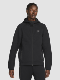 Худі та світшоти NIKE Sportswear Tech Fleece Windrunner Full-Zip Hoodie модель FB7921-010 Фото
