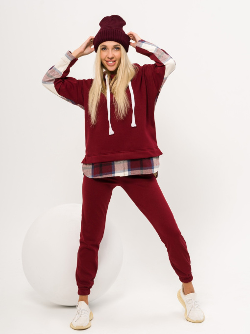 Костюмы ISSA Plus модель SA-322_burgundy Фото