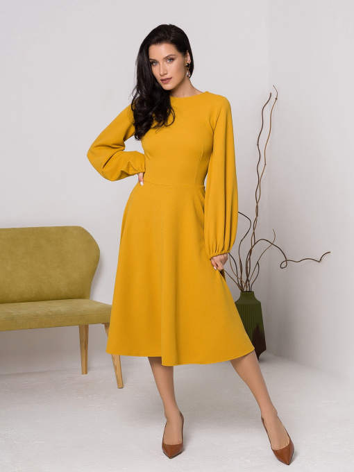 Сукні ISSA Plus модель 12423_mustard Фото