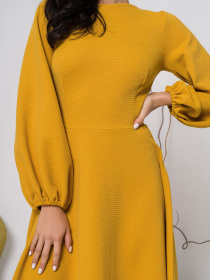 Платья ISSA Plus модель 12423_mustard Фото