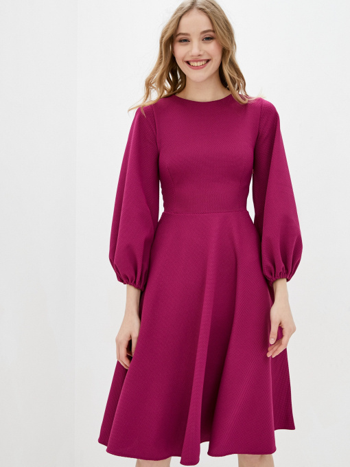 Платья ISSA Plus модель 12423_raspberry Фото