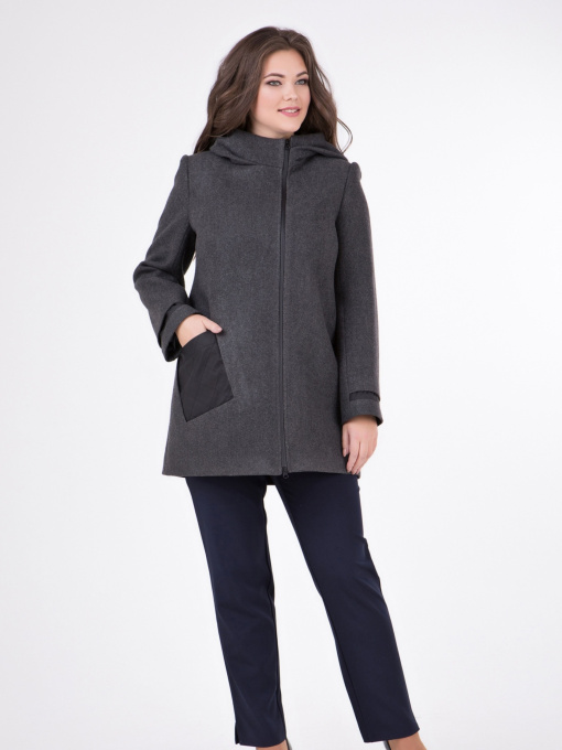 Пальто и плащи All Posa модель ap1197-3p-srij-smuzhka Фото