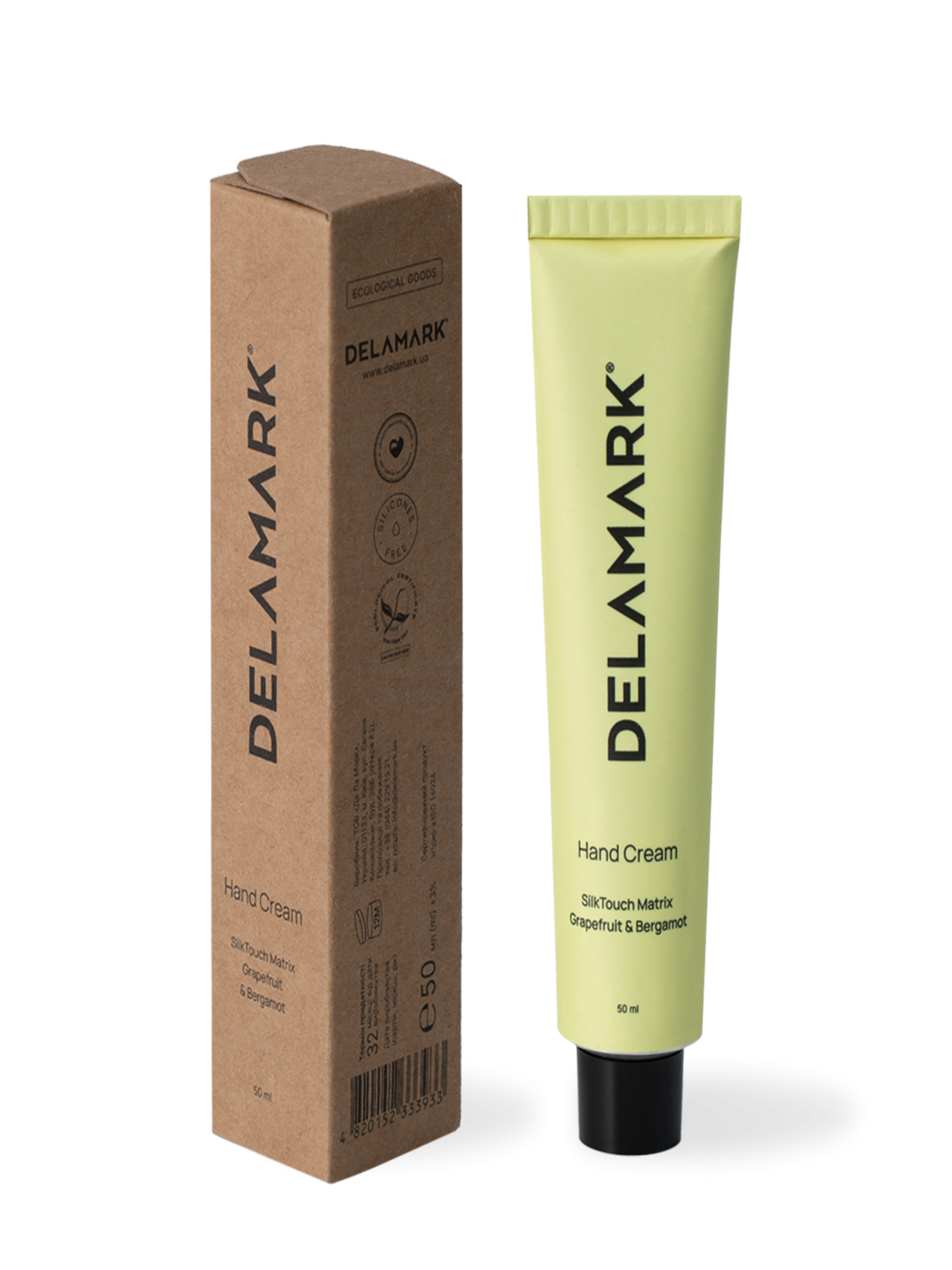 Зволожуючий крем для рук, GRAPEFRUIT & BERGAMOT DeLaMark модель 4820152333933 Фото